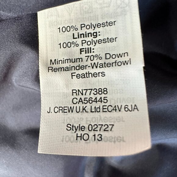 J. Crew Blue and White Striped Quilted Vest XS - Picture 3 of 6